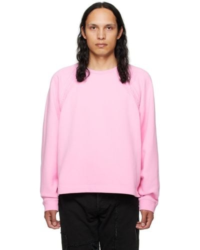 Acne Studios Tape Sweatshirt - Pink