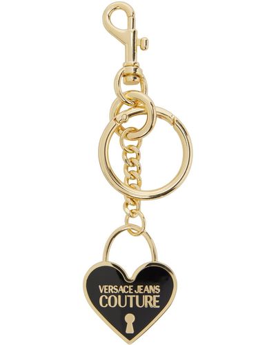 Versace Jeans Couture Porte-clés deluxe noir et doré