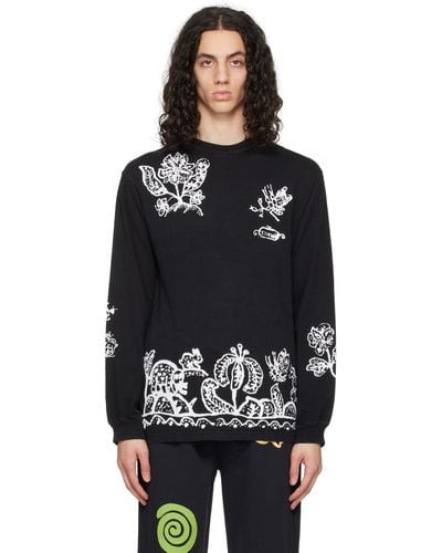 Carne Bollente Ssense Exclusive Mysteries Of Nature Long Sleeve T-shirt - Black