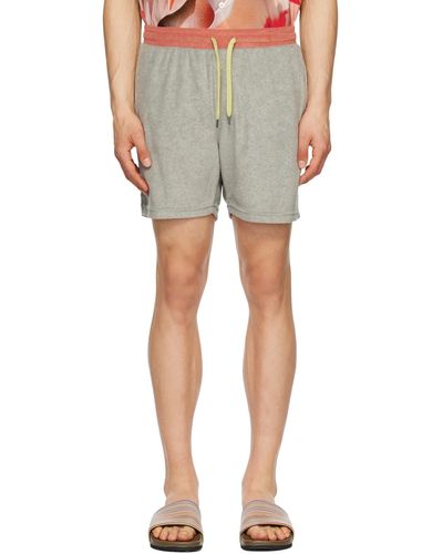 Paul Smith Grey Drawstring Shorts - Multicolour
