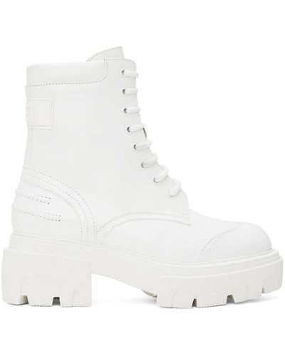 MSGM Lace-up Boots - White