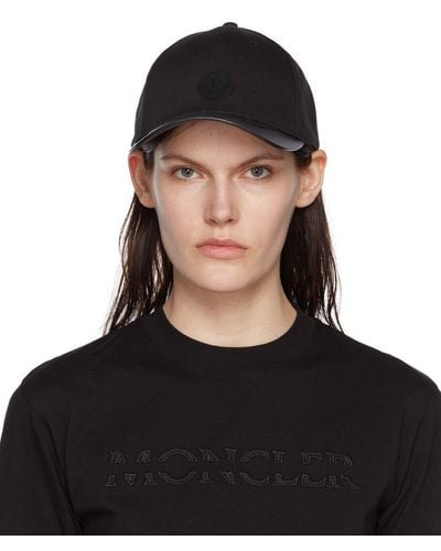 Moncler ロゴ キャップ - ブラック