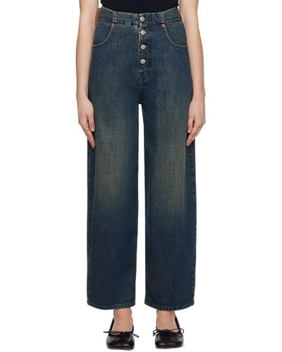 MM6 by Maison Martin Margiela Jeans > loose-fit jeans - Gris
