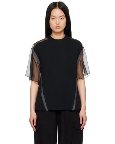 Undercover Panelled T-Shirt - Black