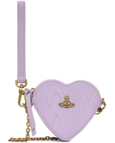 Vivienne Westwood Heart Wristlet Pouch - Purple