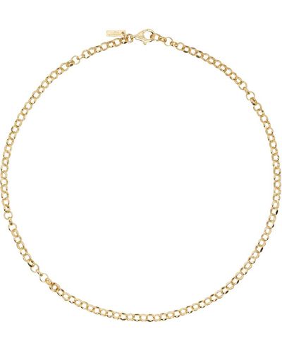 Hatton Labs Diamond Cut Belcher Chain Necklace - Metallic