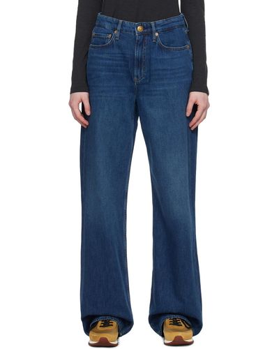 Rag & Bone Ragbone Indigo Logan Jeans - Blue