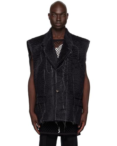 Nicolas Andreas Taralis Oversized Vest - Black