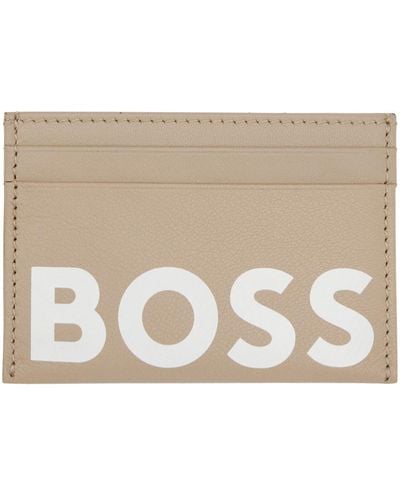 BOSS Logo Card Holder - Black