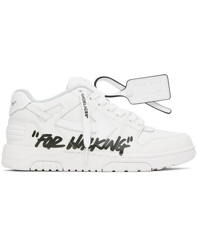Off-White c/o Virgil Abloh Off- baskets out of office 'for walking' blanches