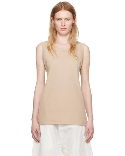 Sofie D'Hoore Ribbed Tank Top - Natural