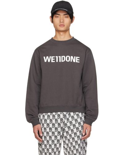 we11done Fitted Sweatshirt - Black