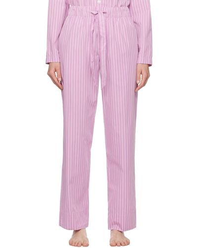 Tekla Drawstring Pyjama Trousers - Pink