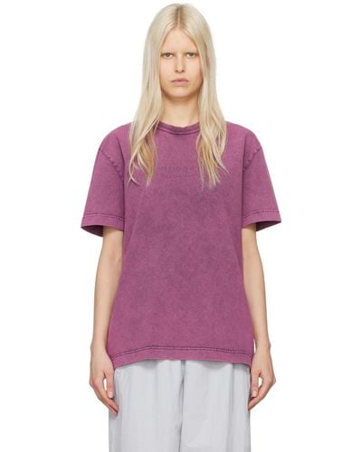 Alexander Wang Pink Embossed T-shirt - Purple