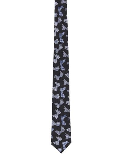 Yohji Yamamoto Cravate derby noire