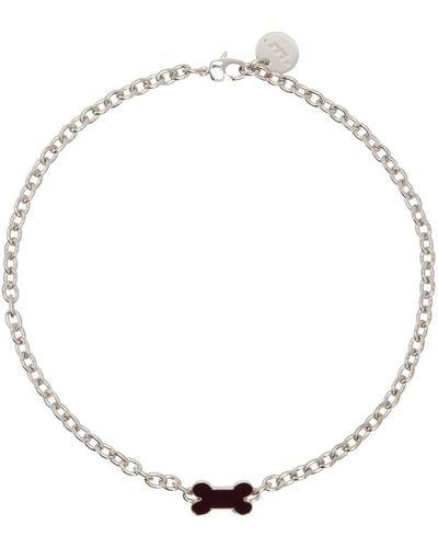 Marni Silver Cable Chain Necklace - Metallic