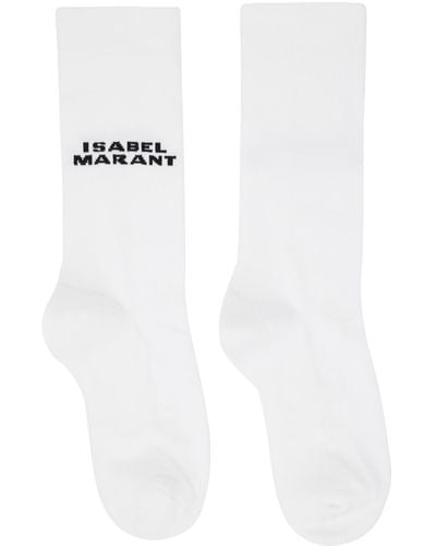 Isabel Marant White Dawi Socks