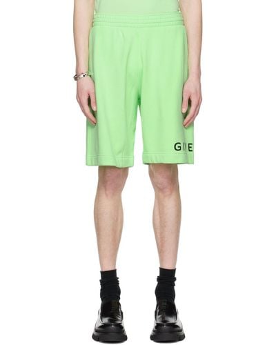 Givenchy Green Printed Shorts