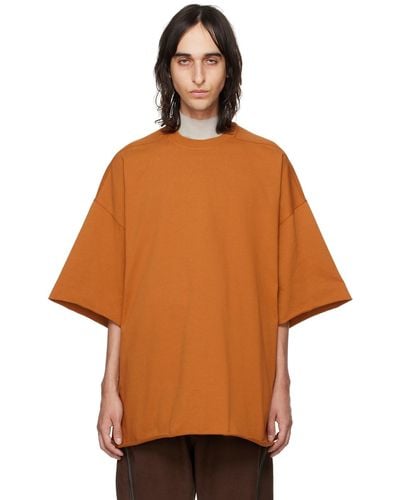 Rick Owens Tommy Tシャツ - オレンジ