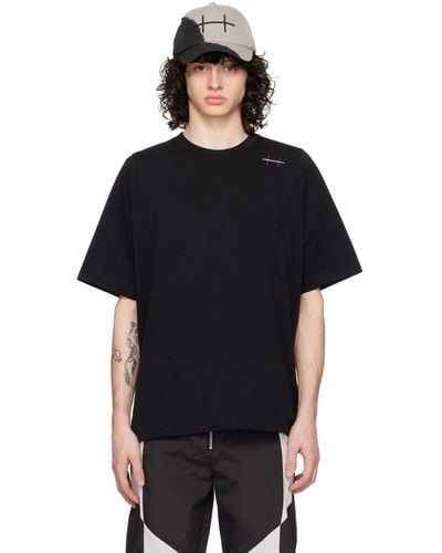 HELIOT EMIL Plicate T-Shirt - Black