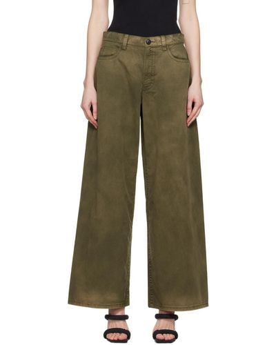 Alexander Wang Khaki Five-Pocket Pants - Green