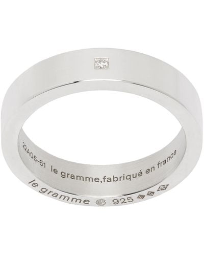 Le Gramme 'la 7g' Ribbon Ring - Metallic