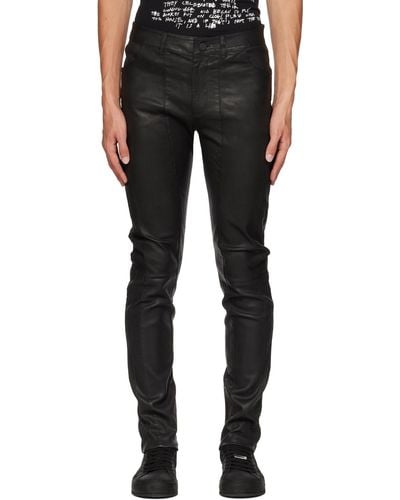 FREI-MUT Moon Leather Trousers - Black