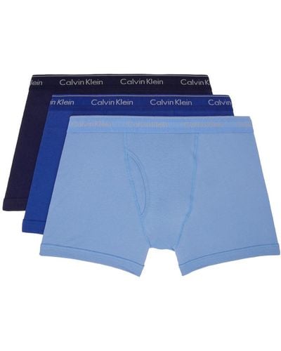 Calvin Klein Three-pack Boxers - Blue