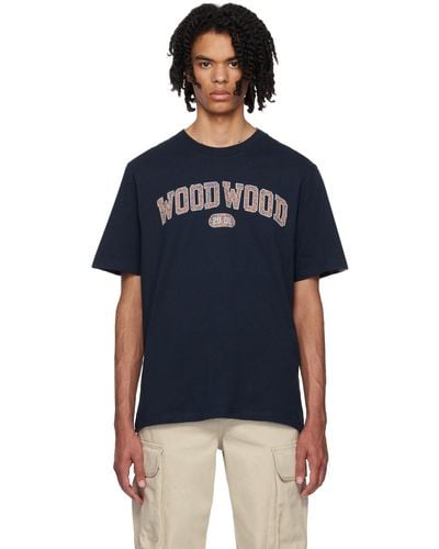 WOOD WOOD Bobby T-shirt - Blue