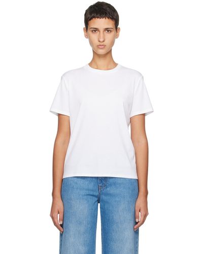 The Row T-shirt wesler blanc