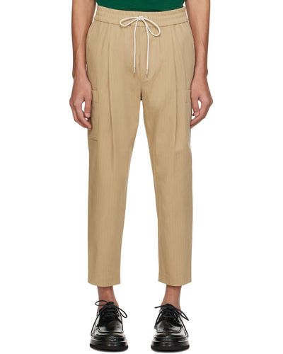 Drole de Monsieur Le Pantalon Cropped Cargo トラウザーズ - ナチュラル