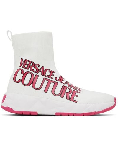 Versace Jeans Couture ホワイト Atom スニーカー - レッド
