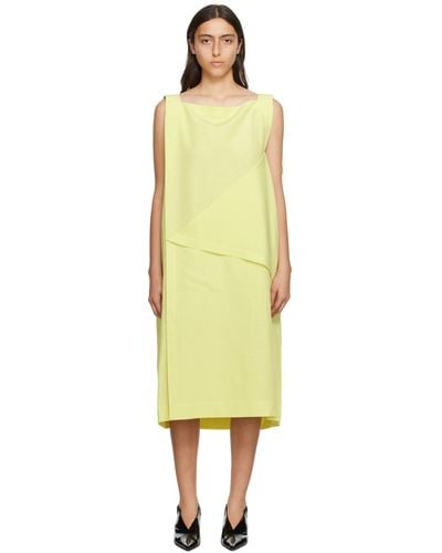 132 5. Issey Miyake Light Trails Midi Dress - Yellow