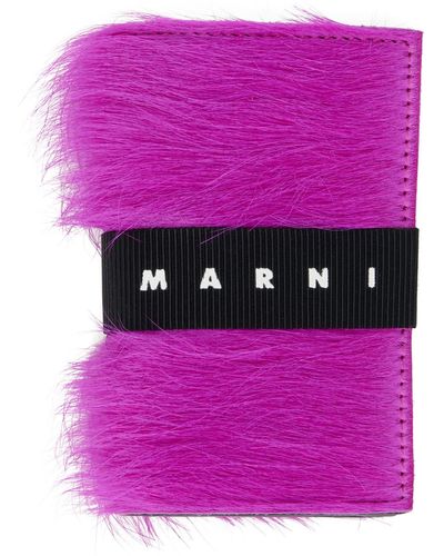 Marni Pink Tri-fold Wallet