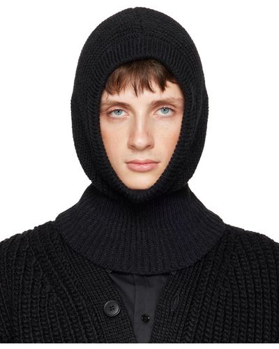 Lemaire Black Ribbed Hood