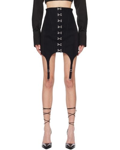 Dion Lee Corset Garter Miniskirt - Black
