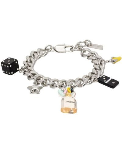 Marc Jacobs Bracelet argenté à breloque de parfum perfect - Noir