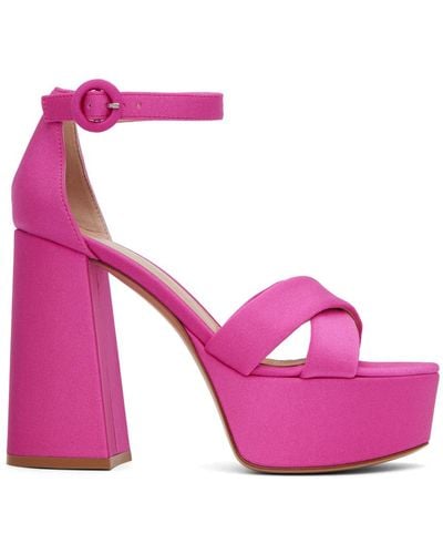 Gianvito Rossi Sheridan Heeled Sandals - Pink