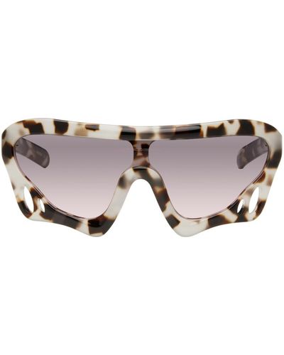 FLATLIST EYEWEAR Tortoiseshell Sp5der Edition Beetle Sunglasses - Black