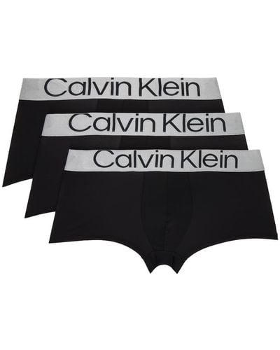 Calvin Klein ローライズ ボクサー 3枚セット - ブラック