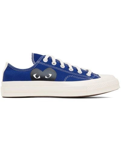 COMME DES GARÇONS PLAY Comme Des Garçons Play X Converse 70s Canvas Low-top Trainers - Blue