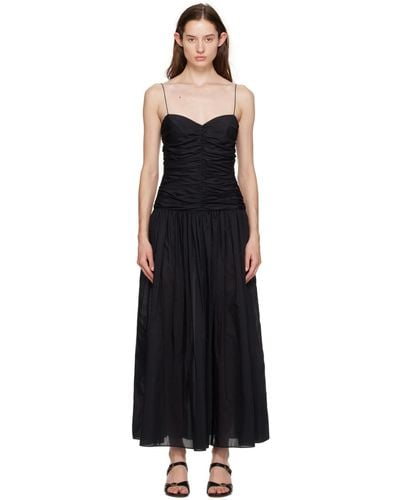 Matteau Gathe Midi Dress - Black