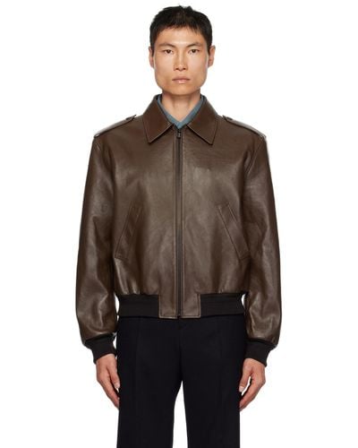 RECTO. Zip Leather Jacket - Black