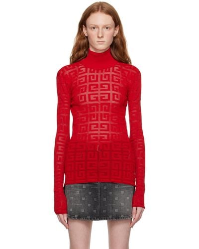 Givenchy 4g Turtleneck - Red