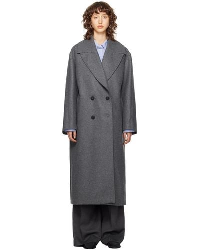 Rohe Double-breasted Coat - Black