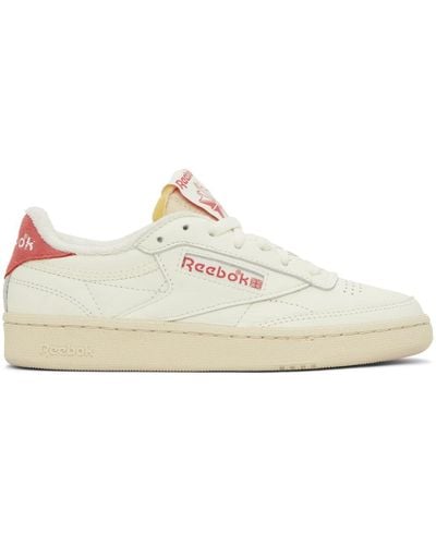 Reebok Baskets rétro club c 85 blanc cassé - Noir