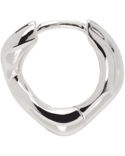 Maria Black Maria boucle d'oreille à anneau unique anil 8 argentée - Métallisé