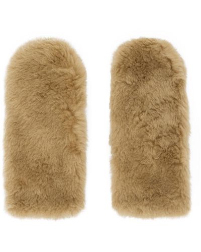 Meteo by Yves Salomon Convertible Mittens - Natural