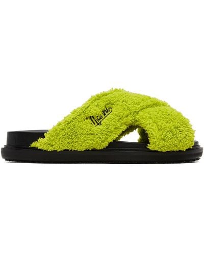 Marni Fussbett Sandals - Green
