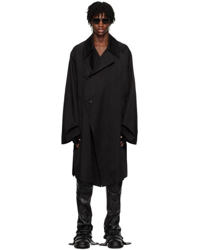 Julius Edge Seam Coat - Black